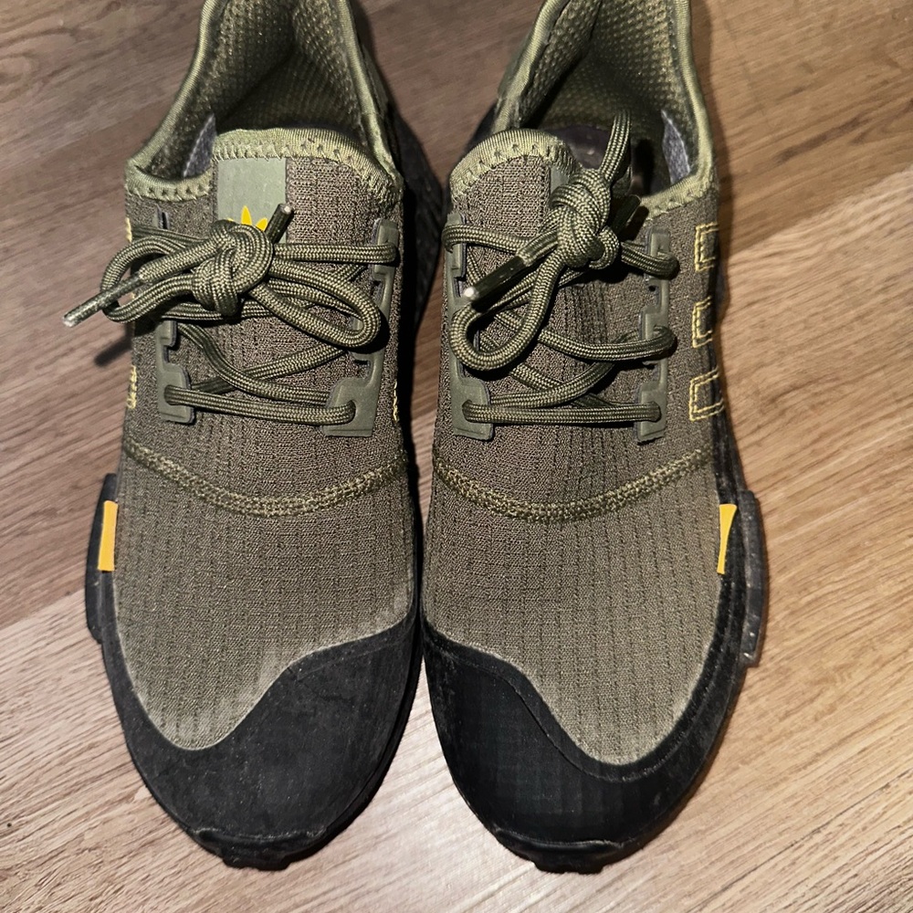 Men's Green and Black Athletic Shoes.